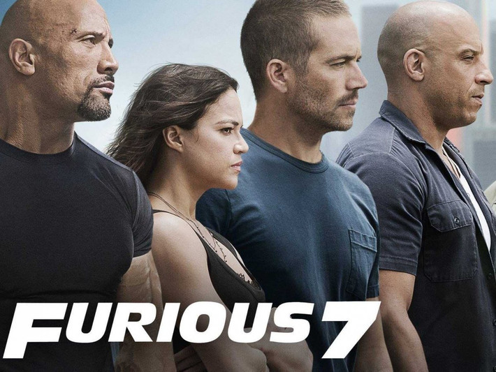 Poster của siêu phẩm "Fast and Furious 7".