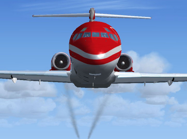 MD83 có sải cánh dài 32,82 m, diện tích cánh 112 m2. Chiều cao máy bay (tính đến đuôi) là 9 m, chiều rộng thân máy bay khoảng 3,35 m.