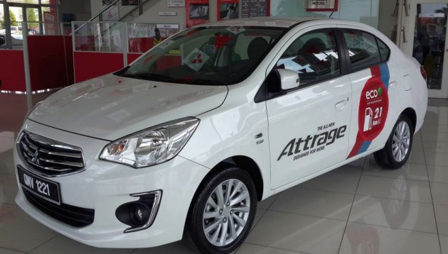 Xe được bán ra thị trường với mức giá chưa đến 600 triệu đồng. Với sự xuất hiện của mẫu xe Attrage, Mitsubishi hứa hẹn sẽ chiếm lĩnh thị trường Việt Nam phân khúc hạng B giá rẻ, sau thành công của "người anh em" Mirage của mình.