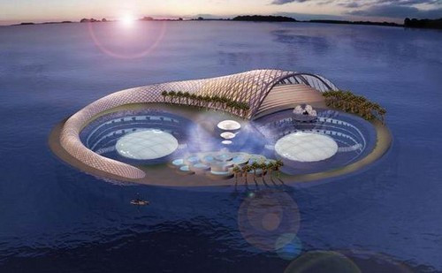 Khu nghỉ dưỡng Poseidon Undersea do tỷ phú giàu có Bruce Jones làm chủ đầu tư nằm giữa biển khơi Fiji với một nhà hàng dưới nước, quầy bar, thư viện, phòng hội nghị, spa...