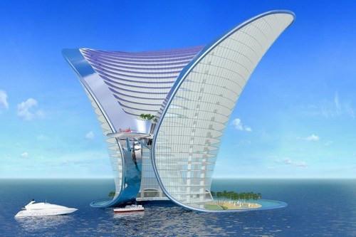 Khách sạn 7 sao nằm trên đảo giữa biển khơi tại Dubai. Khách sạn cung cấp các dịch vụ du lịch biển, nhà hàng, rạp chiếu phim, khu mua sắm, phòng trưng bày nghệ thuật, spa, và phòng hội nghị và 350 căn hộ cao cấp.