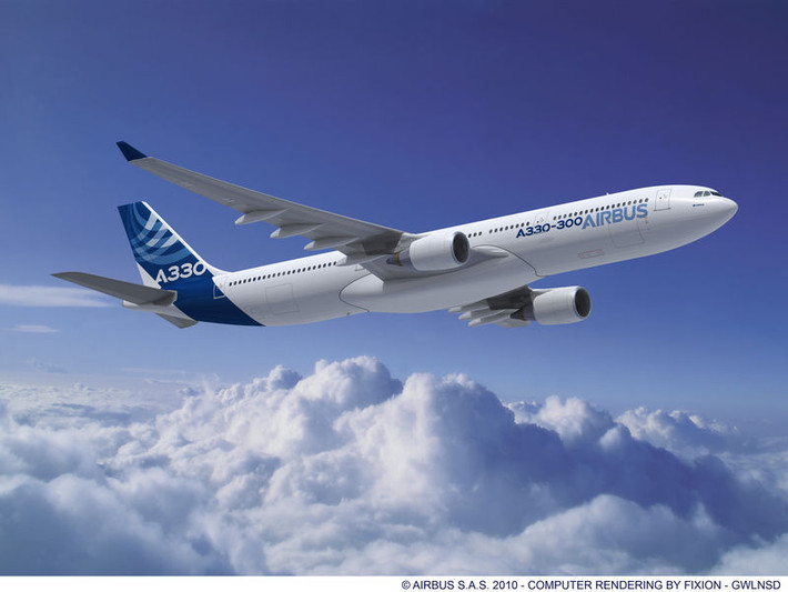 Mẫu máy bay A330-300 chở được 295 hành khách với cabin chia làm 3 hạng (335 nếu ở 2 hạng và 440 nếu ở 1 hạng) đi quãng đường 10.500 km. Máy bay trang bị bởi 2 động cơ General Electric CF6-80E, Pratt & Whitney PW4000 hoặc Rolls-Royce Trent 700, tất cả đều theo tiêu chuẩn ETOPS-180