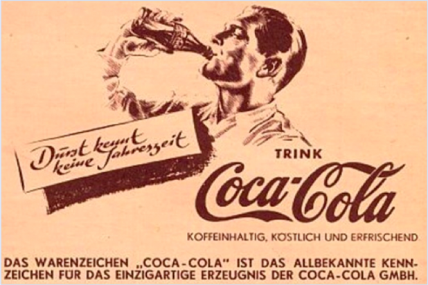 Coca Cola từng là đồ uống rất được người dân Đức thời Đức Quốc Xã ưa chuộng. Kết quả là rất nhiều tổ chức, nhóm người đòi tẩy chay Coca trên khắp thế giới.