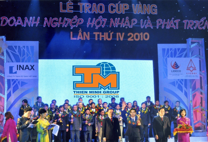 Dành được nhiều giải thưởng trong và ngoài nước, tập đoàn Thiên Minh được đánh giá cao trong diễn đàn kinh tế lần này .