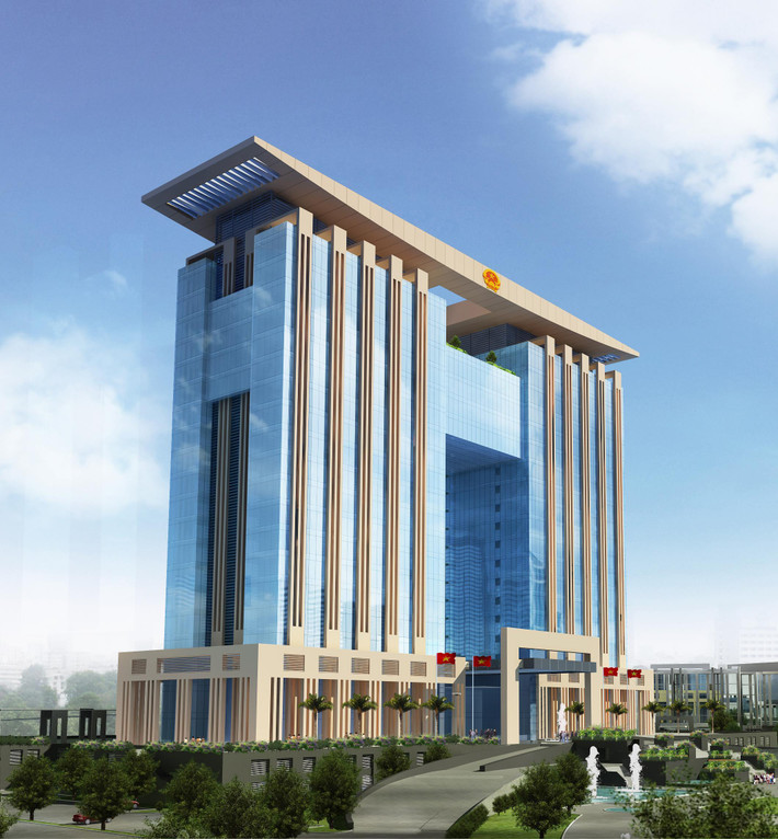 Điểm đặc biệt nhất của tòa cao ốc này là một bãi đáp trực thăng do Singapore thiết kế với quy mô hàng nghìn m2, cho phép trực thăng dừng đỗ rộng rãi.