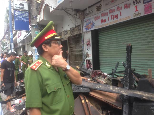 Trung tướng Đồng Đại Lộc, Phó tổng cục trưởng Tổng cục quản lý hành chính về trật tự an toàn xã hội, Bộ Công an cũng có mặt tại hiện trường.