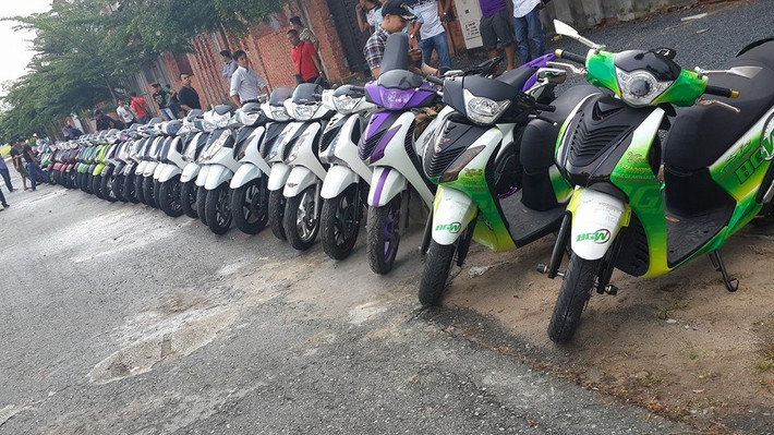 Dàn SH cực ngầu của Sài Gòn SH Club.