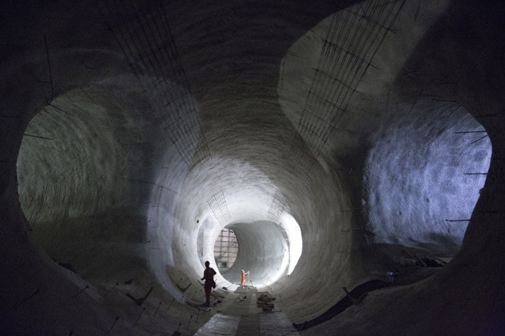 Nhà ga mới tại khu vực Crossrail Bond Street.