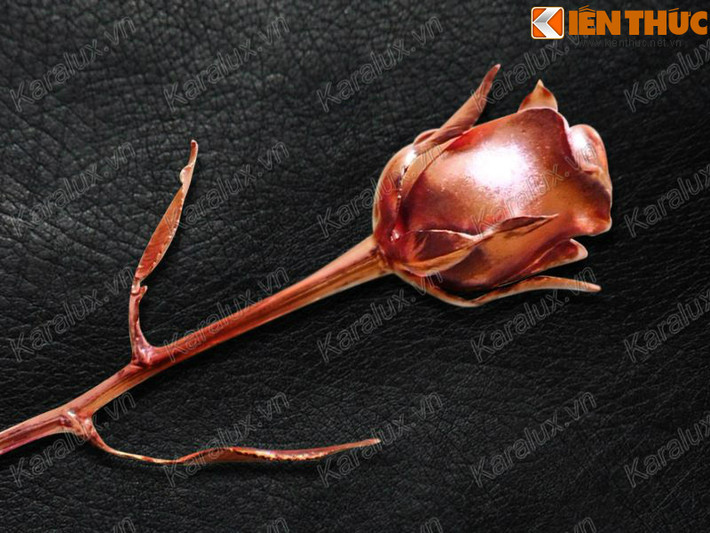 Hoa hồng mạ vàng màu sôcôla, hoa hồng mạ vàng trắng và hoa hồng mạ vàng 24K vừa có mặt trên thị trường với giá khoảng vài triệu đồng nhưng đã rất nhiều khách hàng đặt mua.