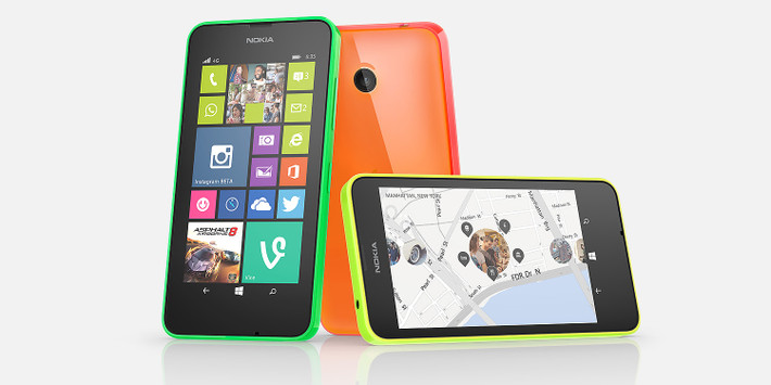 2. Nokia Lumia 635 Lumia Nokia 635 có màn hình IPS 4.5, chip quad-core Snapdragon 400 mạnh mẽ, camera 5-megapixel, khá điển hình cho một chiếc điện thoại thông minh giá cả phải chăng. Tuy nhiên, hệ điều hành Windows Phone của máy còn thiếu một số ứng dụng cần thiết.