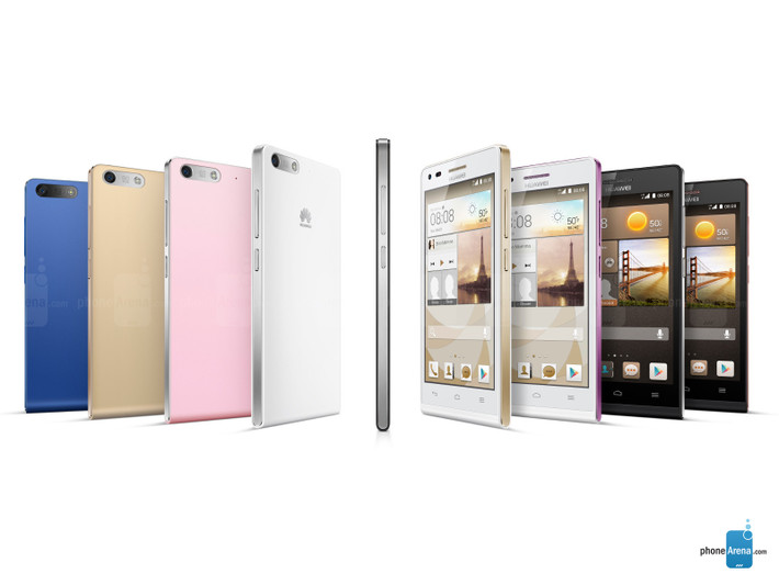 3. Huawei Ascend G6 Nổi bật với phong cách khỏe khoắn, G6 Ascend có giá khoảng 230 USD (4,8 triệu), đắt hơn 2 dòng kể trên, xong có phản hồi tốt về hiệu suất làm việc. Máy có màn hình hiển thị 4.5 ich, chip quad-core tốc độ 1,2 GHz, một camera phía sau 8-megapixel và camera trước, độ phân giải 5MP.