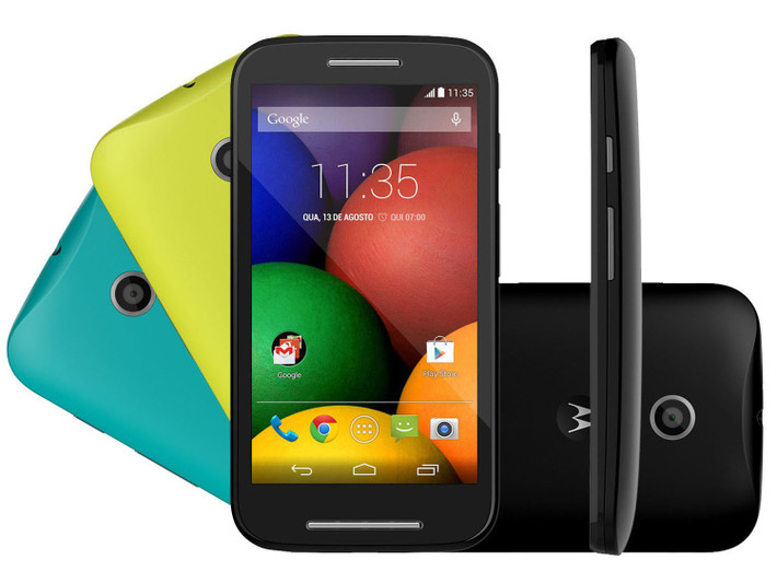 6. Motorola Moto E Xây dựng trên nền tảng thành công do Moto G, xong với số tiền vừa phải (trên 3 triệu), bạn có thể mua Motorola Moto E dễ dàng. Màn hình lớn với 4.3 ich, chip lõi kép tốc độ 1,2 GHz và camera chính 5-megapixel.