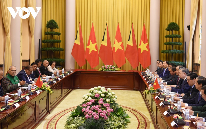 Hội đàm giữa đoàn đại biểu cấp cao hai nước Việt Nam – Timor Leste.
