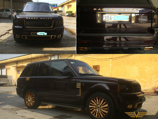 Range Rover phiên bản Autobiography Ultimate Edition giá 10 tỷ, độc nhất Việt Nam được bắt gặp tại xưởng của một công ty chuyên độ vàng cho các siêu xe. Sau khi khoác lên mình một lớp vàng, chiếc Range Rover càng trở lên đẳng cấp hơn.