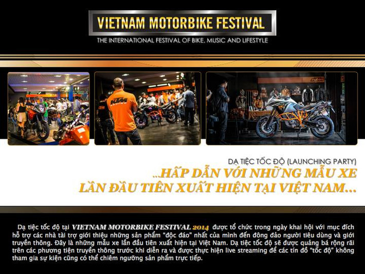 Sự kiện mô tô được mong chờ nhất trong năm nay sẽ cho ra mắt những mẫu xe lần đầu tiên có mặt tại Việt Nam.