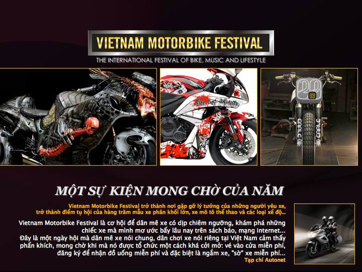 Tại đây, những người đam mê dòng xe phân khối lớn có dịp giao lưu, tận mục những chiếc xe mơ ước và "khoe" những chiếc xe khủng của mình.