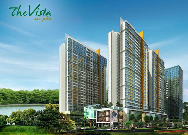 Trong khi đó, dự án The Vista An Phú thuộc CapitaLand gồm 5 tòa nhà chính, nằm trong khuôn viên nhiều cây xanh và có nhiều cảnh quan nước. Tổng diện tích 2,3 ha, tổng vốn đầu tư 200 triệu USD. Dự án có 750 căn hộ được thiết kế rất sang trọng với phong cách quyến rũ và đầy đủ tiện nghi hiện đại. Giá rao bán khoảng 26 triệu đồng/m2.