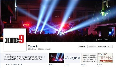 Khu vực Zone 9 gồm có 5 khu nhà được đặt tên A, B, C, D, E. Khu nhà A có 5 tầng, gồm các tụ điểm café, bar, cửa hàng quần áo, nội thất … và các quán ăn nhậu.