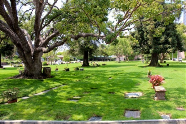 Công viên nghĩa trang tưởng Niệm Làng Westwood, Los Angeles: Công viên Nghĩa trang Tưởng niệm làng Westwood thường được nhắc đến trên báo gần đây chủ yếu là đấu giá và tranh nhau để giành lấy một chỗ trống ở trên để làm hàng xóm với quả bom sex Marilyn Monroe. Vào năm 2009, một suất cho hầm mộ nói trên được bán với giá ngất ngưởng: 4.602.100 USD trên eBay.