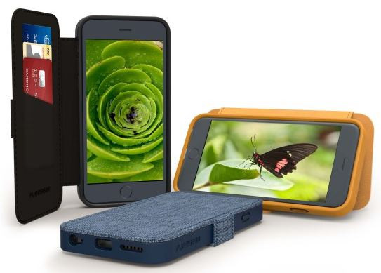 Vỏ bảo vệ Express Folio kết hợp chức năng bảo vệ và ví đựng. Ngoài ra, bạn có thể sử dụng vỏ này như một chân đế đặt iPhone.