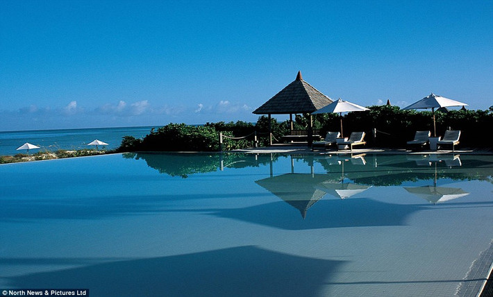 Khu nghỉ dưỡng sang trọng Parrot Cay trên quần đảo Turks & Caicos.