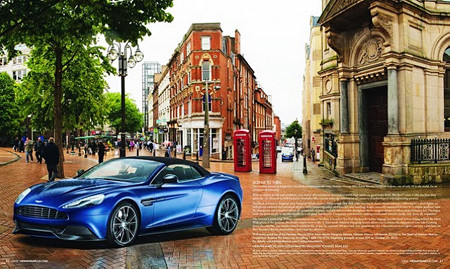 Trong khi đó, Neiman Marcus lại biến Aston Martin Vanquish Volante thành quà Giáng sinh. Năm 2013 chỉ có 10 mẫu Neiman Marcus Aston Martin Vanquish Volante với giá 344.500 USD/chiếc. Phiên bản đặc biệt mang màu sơn xanh Seychelles kết hợp kẹp phanh cùng tông, vành xe 20-inch màu tối và các chi tiết bạc lấp lánh. Bên trong nội thất trang trí gỗ óc chó, bọc da màu xanh Aurora Blue, một bộ hành lý 4 món.