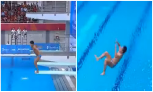 Màn nhảy cầu "toàn điểm 0" kỷ lục tại SEA Games 28