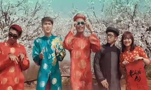Tưng bừng MV nhạc Tết của Vanh Leg và Hiệp Gà