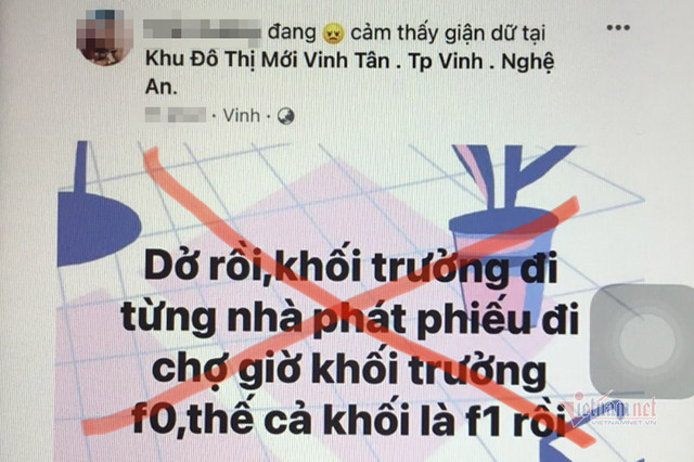 Triệu tập người tung tin bịa đặt khối trưởng F0, cả phố F1 ảnh 1 Triệu tập người tung tin bịa đặt khối trưởng F0, cả phố F1 ảnh 1