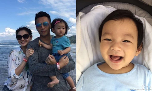 Ngắm hai nhóc tì đáng yêu của nữ diễn viên Vườn sao băng