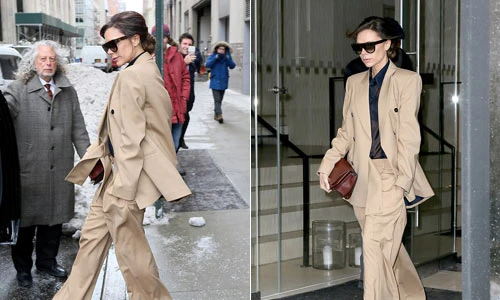 Victoria Beckham bị chê xấu vì bộ vest quá khổ