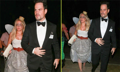 Sao nô nức đi dự tiệc Halloween sớm