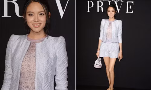 Hoa hậu Trương Tử Lâm thon gọn sau hai tháng sinh con