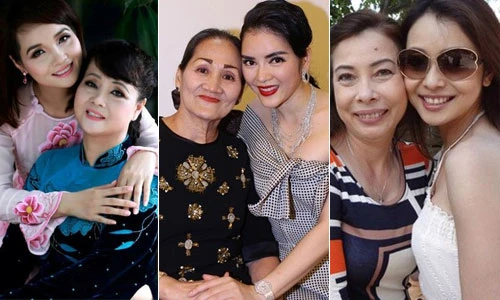 Khoảnh khắc thân thiết bên mẹ của mỹ nhân Việt