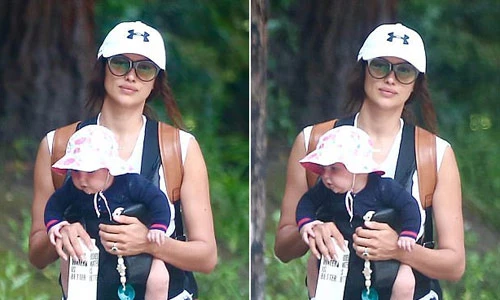 Siêu mẫu Irina Shayk lần đầu để lộ mặt con gái mới sinh