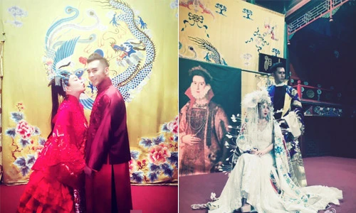 Ngắm bộ ảnh cưới độc của Chung Lệ Đề và tình trẻ