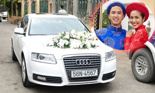 Những sao Việt dùng xe sang rước dâu