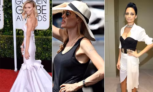 Ngắm thân hình gầy gò gây sốc của sao Hollywood