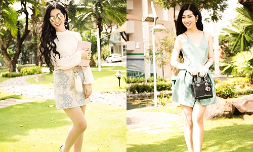 Hoa hậu Điện ảnh 2015 Thanh Mai đẹp ngọt ngào trên phố