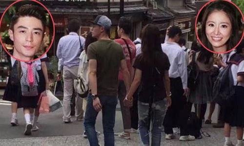 Vợ chồng Lâm Tâm Như nắm tay tình tứ đi chơi Kyoto