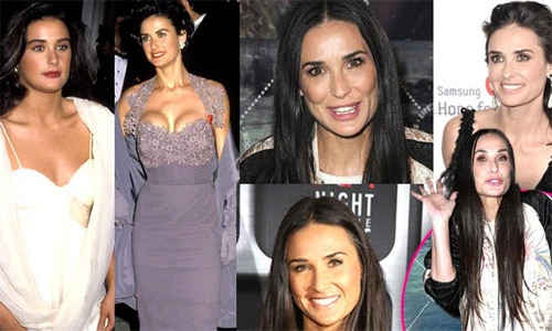 Soi những bộ phận phẫu thuật thẩm mỹ của Demi Moore