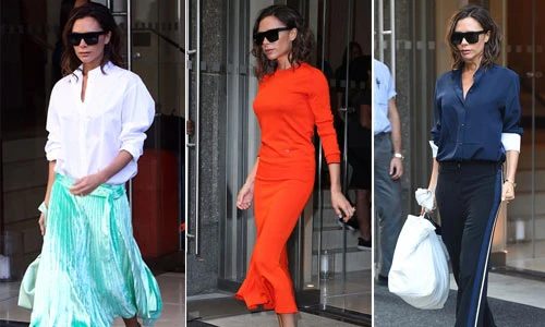 Ngắm phong cách thời trang đẹp, lạ của Victoria Beckham tại NWFS