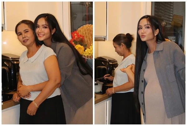 H'hen Niê xúc động khi mẹ đẻ đến thăm