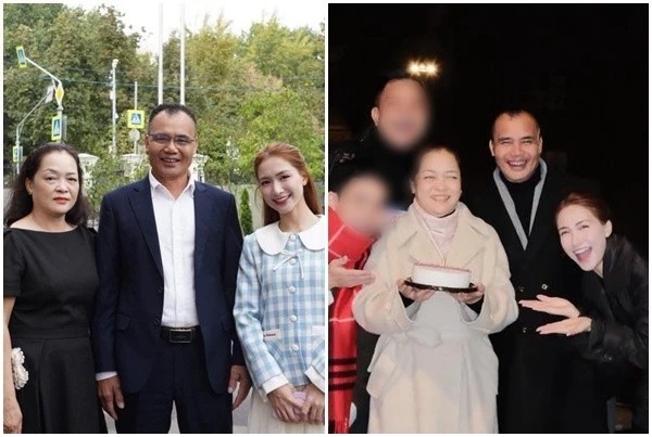 Mẹ đẻ Hòa Minzy đón sinh nhật tuổi 60 ở nước ngoài