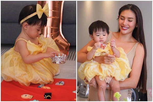 Siêu mẫu Võ Hoàng Yến mở tiệc thôi nôi cho con gái