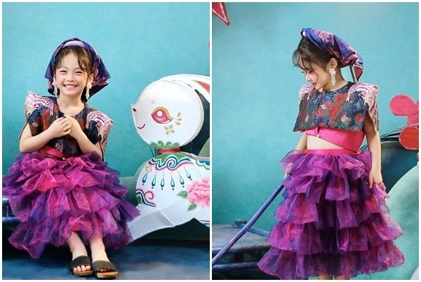 Con gái lai Hàn của Pha Lê xúng xính váy áo đón Trung thu