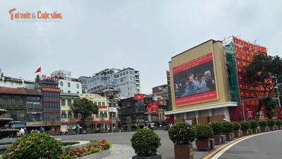 Diện mạo mới Quảng trường Đông Kinh Nghĩa Thục sau phá "Hàm cá mập"