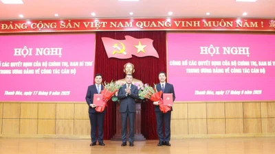 2 tân Phó Bí thư Tỉnh ủy Thanh Hóa