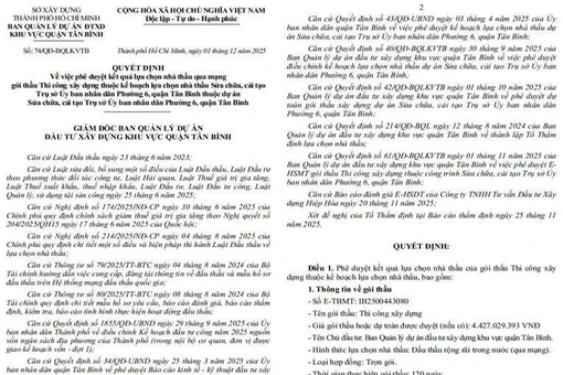 Công ty Nguyên Phúc 'đánh bại' đối thủ mắc lỗi kỹ thuật, thầu dự án 4,4 tỷ 