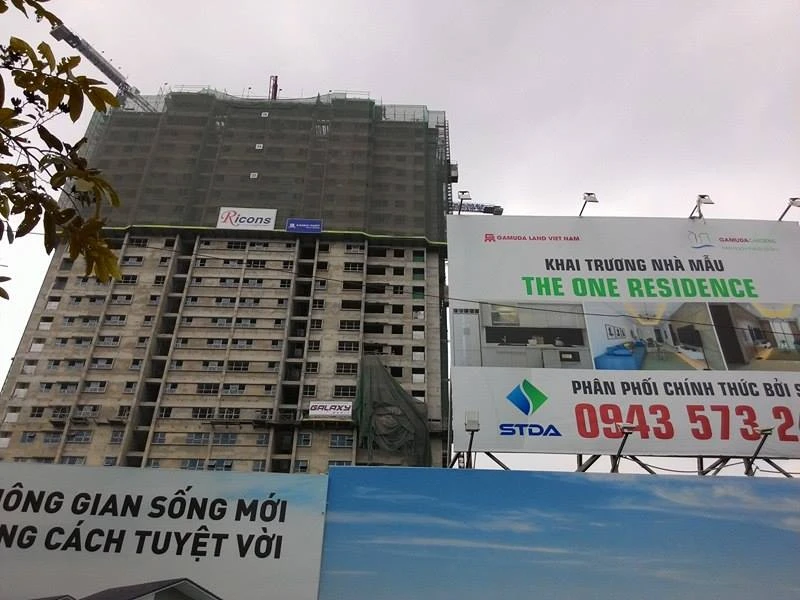 Ảnh tiến độ thi công dự án chung cư The One Residence